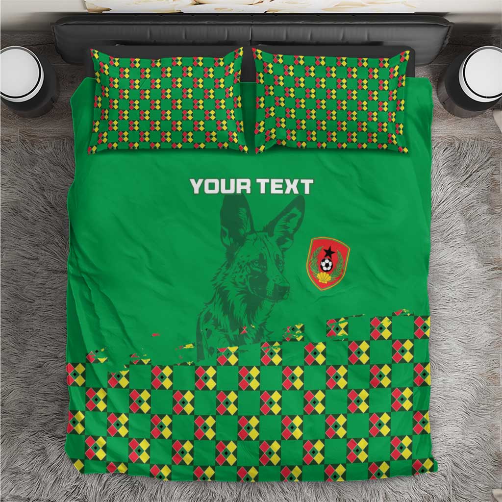 Custom Guinea Bissau Football Bedding Set Go Djurtus - Green Ver - Wonder Print Shop