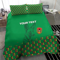 Custom Guinea Bissau Football Bedding Set Go Djurtus - Green Ver - Wonder Print Shop