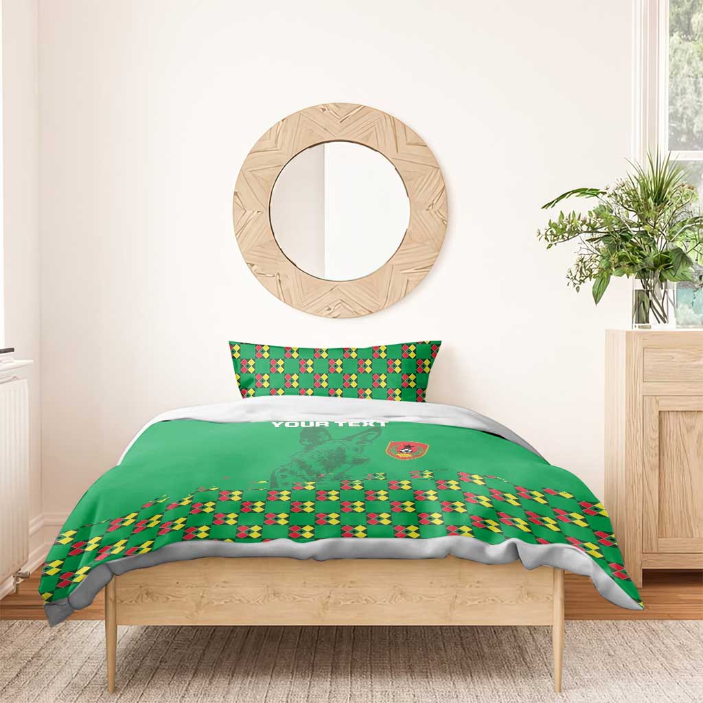 Custom Guinea Bissau Football Bedding Set Go Djurtus - Green Ver - Wonder Print Shop
