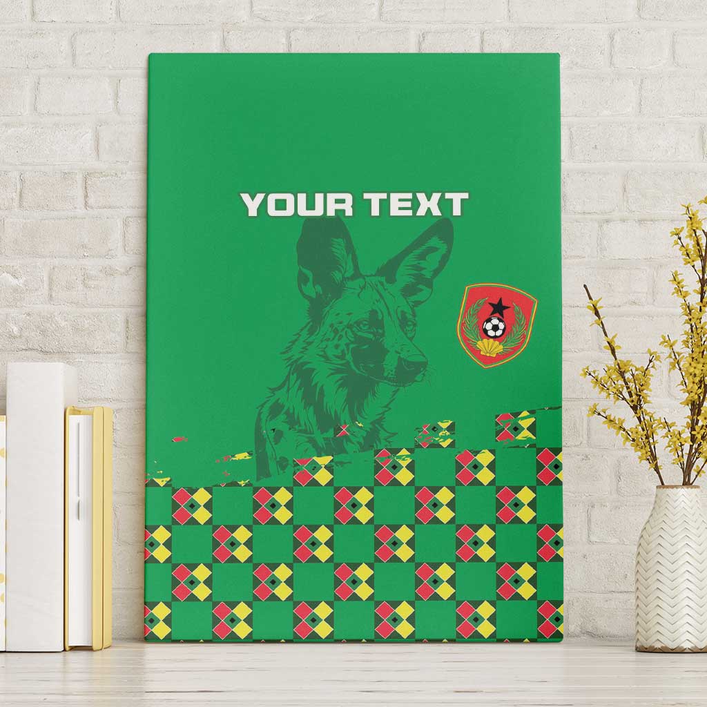 Custom Guinea Bissau Football Canvas Wall Art Go Djurtus - Green Ver - Wonder Print Shop