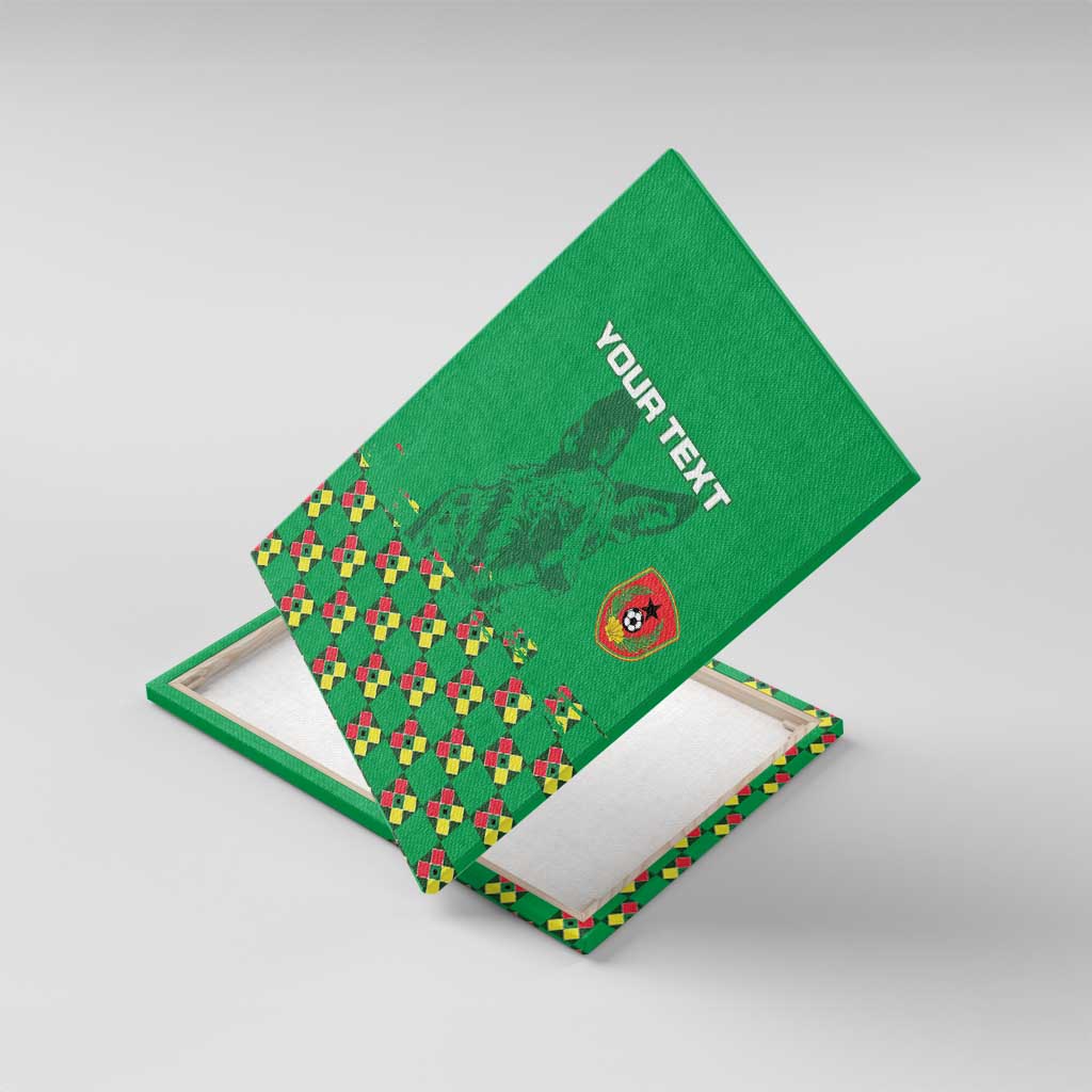 Custom Guinea Bissau Football Canvas Wall Art Go Djurtus - Green Ver - Wonder Print Shop