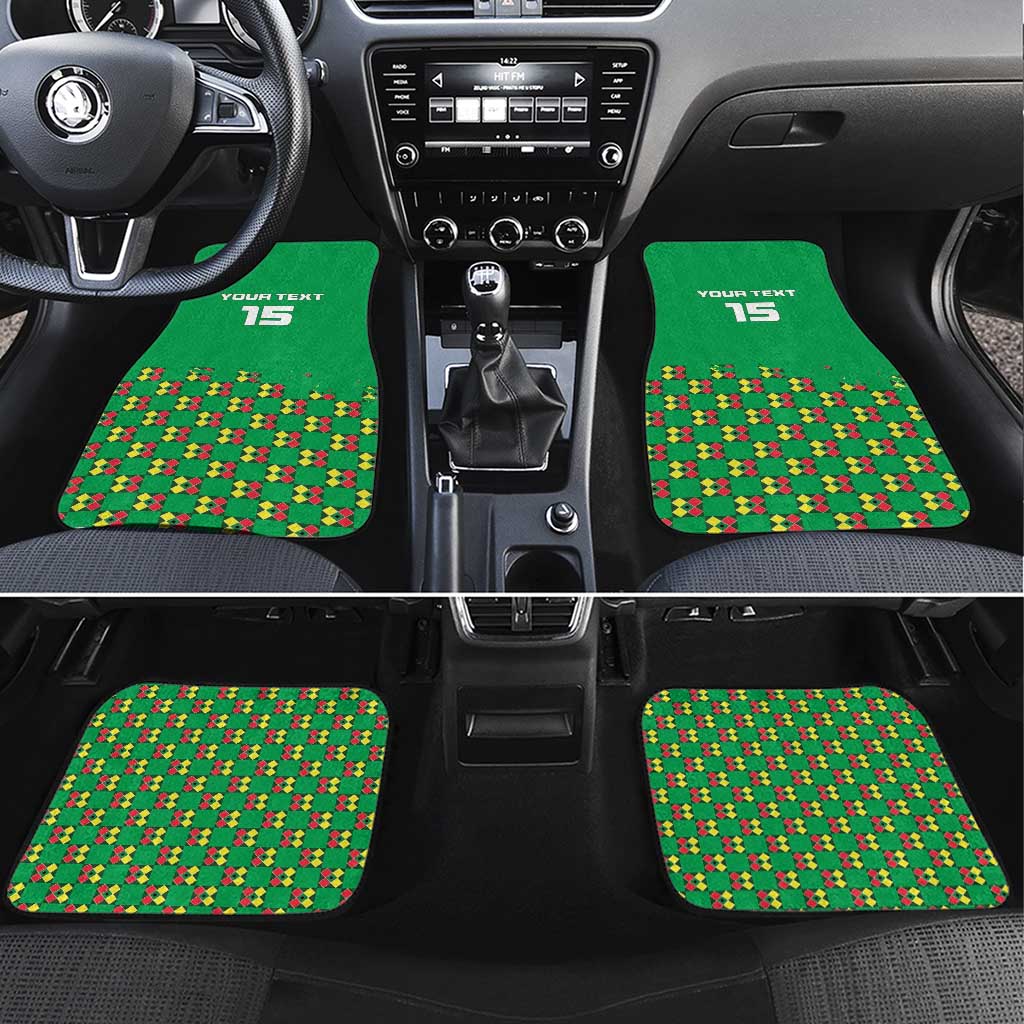 Custom Guinea Bissau Football Car Mats Go Djurtus - Green Ver - Wonder Print Shop