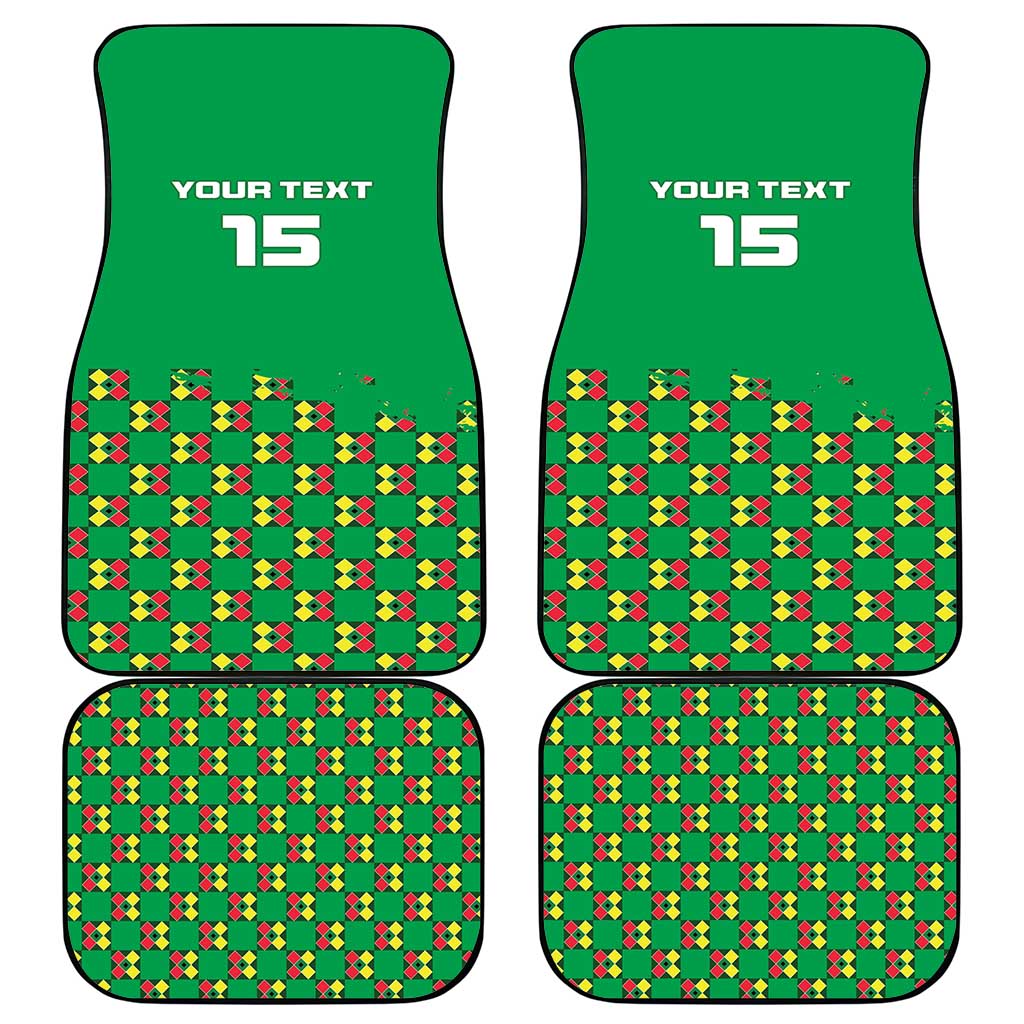 Custom Guinea Bissau Football Car Mats Go Djurtus - Green Ver - Wonder Print Shop
