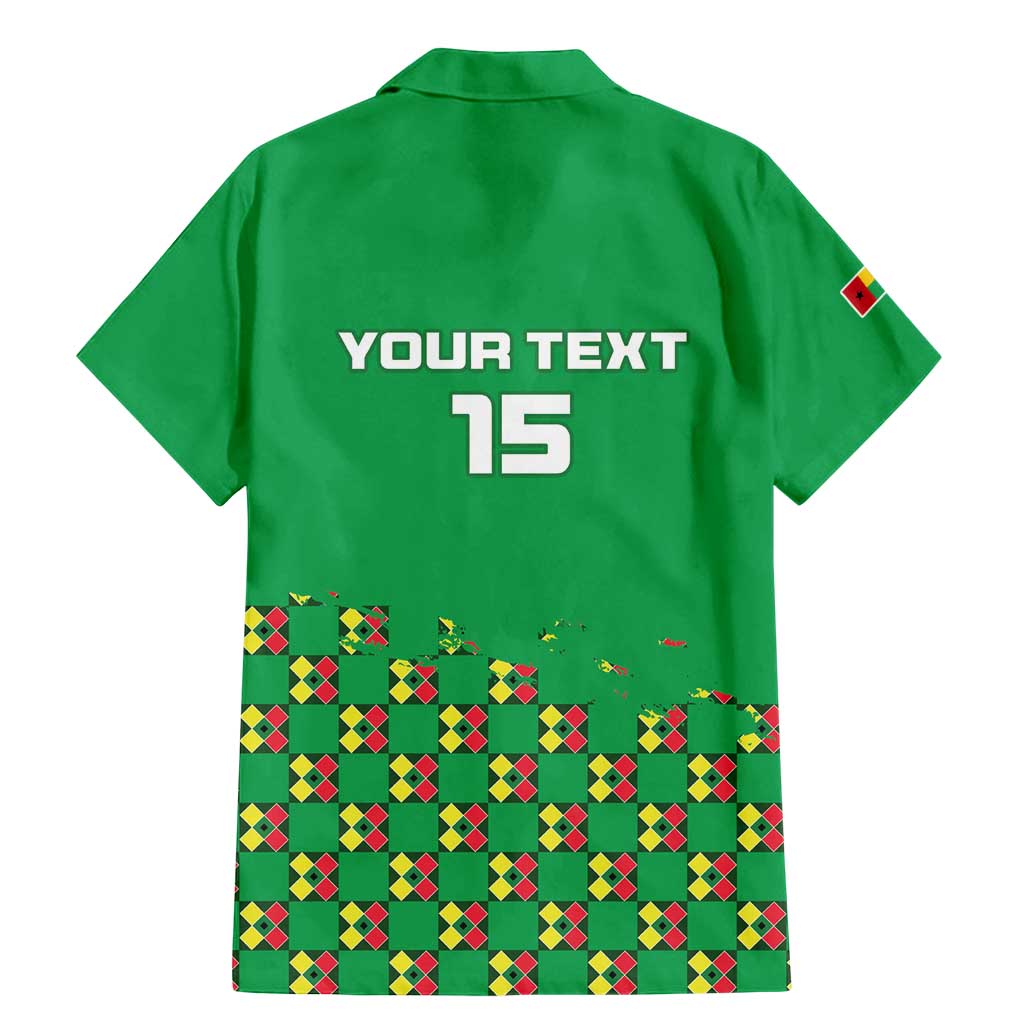 Custom Guinea Bissau Football Family Matching Mermaid Dress and Hawaiian Shirt Go Djurtus - Green Ver - Wonder Print Shop