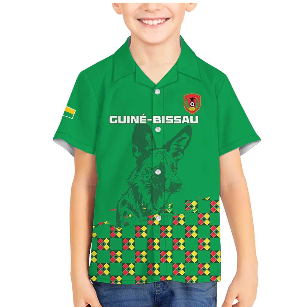 Custom Guinea Bissau Football Family Matching Mermaid Dress and Hawaiian Shirt Go Djurtus - Green Ver - Wonder Print Shop