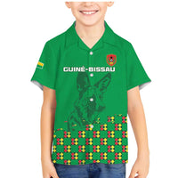 Custom Guinea Bissau Football Family Matching Mermaid Dress and Hawaiian Shirt Go Djurtus - Green Ver - Wonder Print Shop
