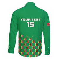 Custom Guinea Bissau Football Family Matching Short Sleeve Bodycon Dress and Hawaiian Shirt Go Djurtus - Green Ver - Wonder Print Shop
