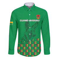 Custom Guinea Bissau Football Family Matching Summer Maxi Dress and Hawaiian Shirt Go Djurtus - Green Ver - Wonder Print Shop