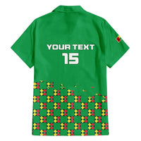 Custom Guinea Bissau Football Family Matching Tank Maxi Dress and Hawaiian Shirt Go Djurtus - Green Ver - Wonder Print Shop