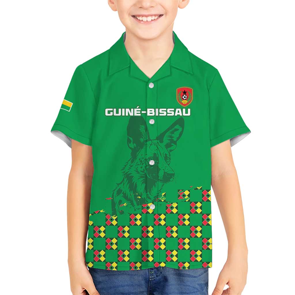 Custom Guinea Bissau Football Family Matching Tank Maxi Dress and Hawaiian Shirt Go Djurtus - Green Ver - Wonder Print Shop