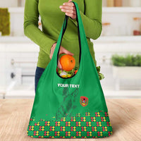 Custom Guinea Bissau Football Grocery Bag Go Djurtus - Green Ver