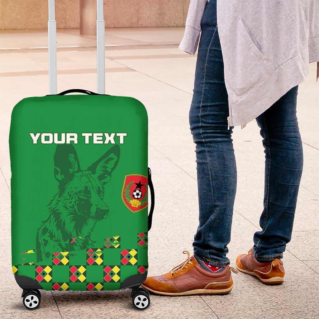 Custom Guinea Bissau Football Luggage Cover Go Djurtus - Green Ver - Wonder Print Shop
