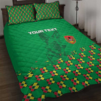 Custom Guinea Bissau Football Quilt Bed Set Go Djurtus - Green Ver - Wonder Print Shop