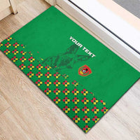Custom Guinea Bissau Football Rubber Doormat Go Djurtus - Green Ver - Wonder Print Shop