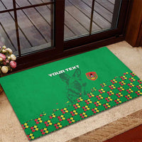 Custom Guinea Bissau Football Rubber Doormat Go Djurtus - Green Ver - Wonder Print Shop