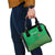 Custom Guinea Bissau Football Shoulder Handbag Go Djurtus - Green Ver