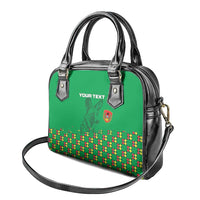 Custom Guinea Bissau Football Shoulder Handbag Go Djurtus - Green Ver
