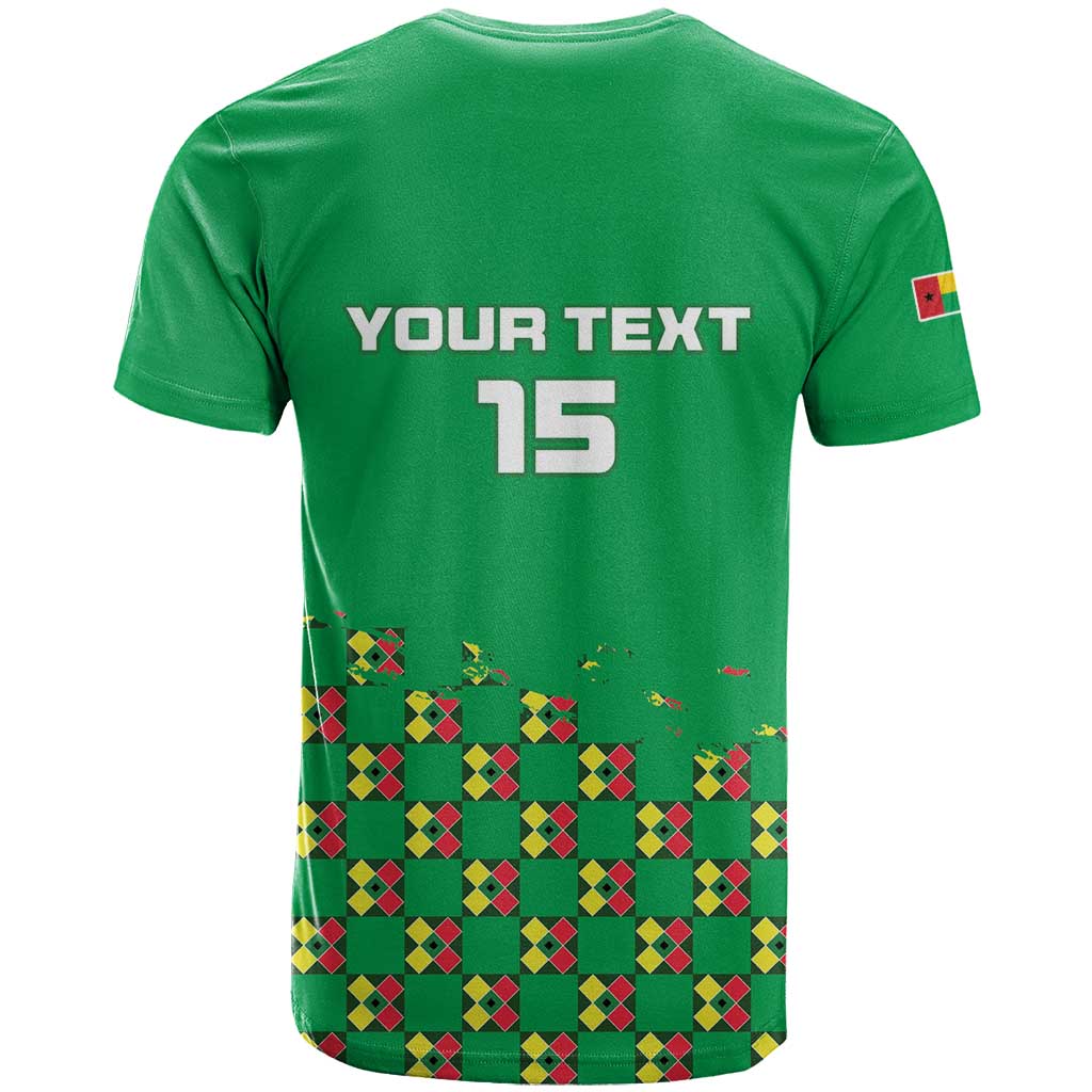 Custom Guinea Bissau Football T Shirt Go Djurtus - Green Ver - Wonder Print Shop