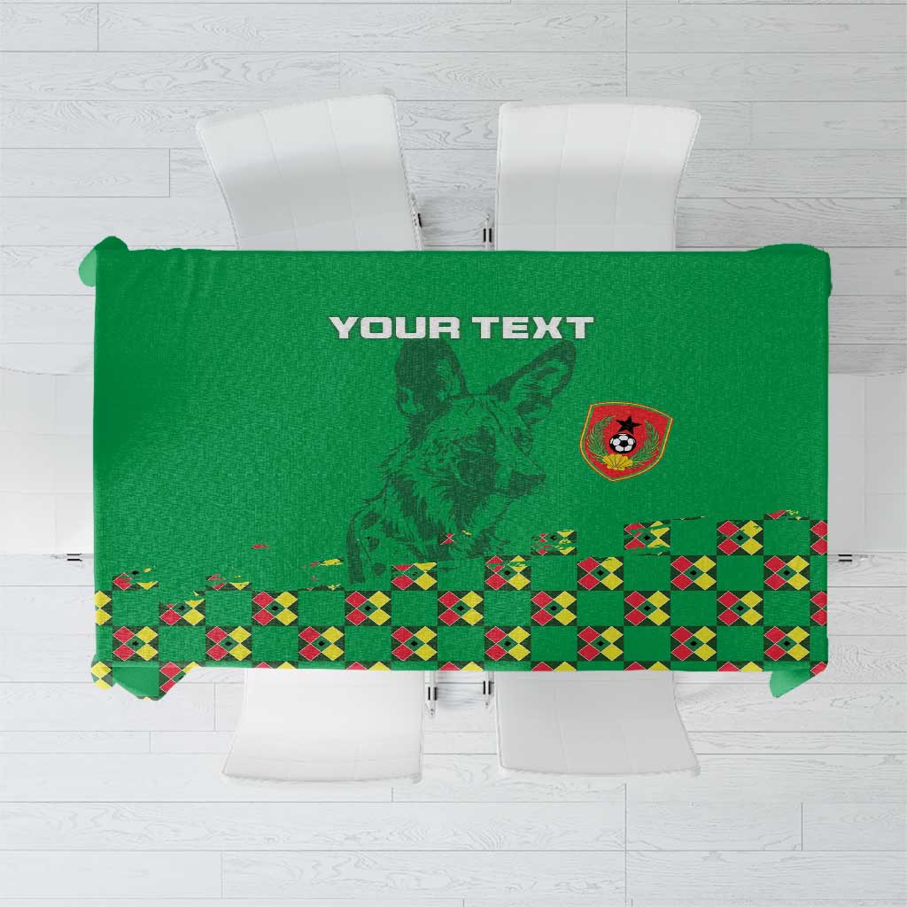 Custom Guinea Bissau Football Tablecloth Go Djurtus - Green Ver - Wonder Print Shop