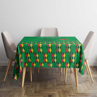 Custom Guinea Bissau Football Tablecloth Go Djurtus - Green Ver - Wonder Print Shop