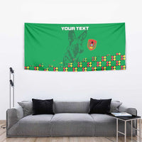 Custom Guinea Bissau Football Tapestry Go Djurtus - Green Ver - Wonder Print Shop