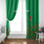 Custom Guinea Bissau Football Window Curtain Go Djurtus - Green Ver - Wonder Print Shop