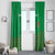 Custom Guinea Bissau Football Window Curtain Go Djurtus - Green Ver - Wonder Print Shop