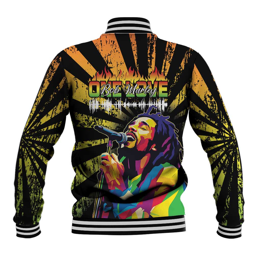 Reggae Legend Bob Baseball Jacket Grunge Style - Wonder Print Shop