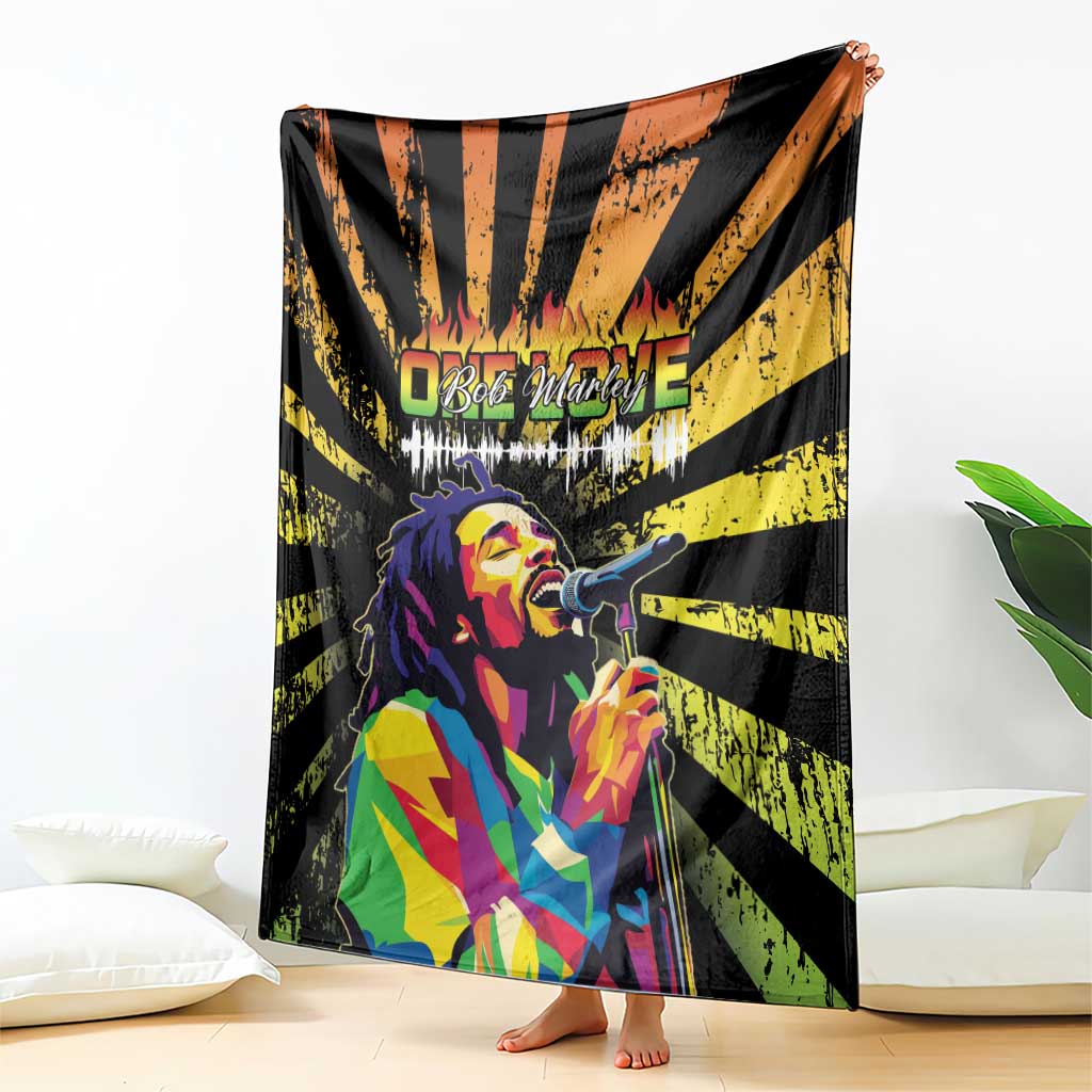 Reggae Legend Bob Blanket Grunge Style