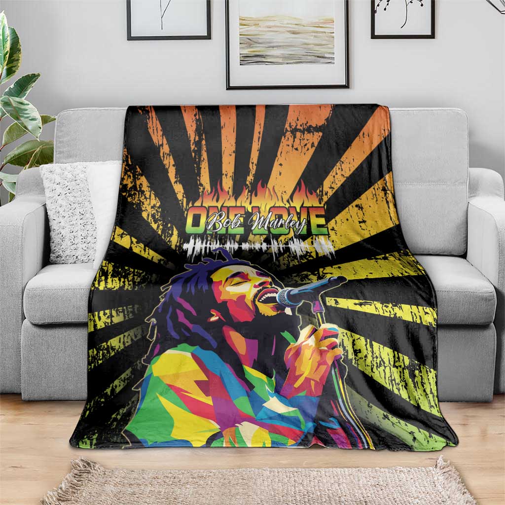 Reggae Legend Bob Blanket Grunge Style