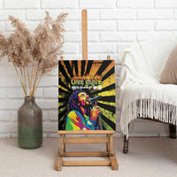 Reggae Legend Bob Canvas Wall Art Grunge Style - Wonder Print Shop