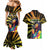 Reggae Legend Bob Couples Matching Mermaid Dress and Hawaiian Shirt Grunge Style - Wonder Print Shop