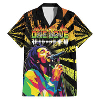 Reggae Legend Bob Family Matching Mermaid Dress and Hawaiian Shirt Grunge Style - Wonder Print Shop