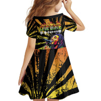Reggae Legend Bob Family Matching Off The Shoulder Long Sleeve Dress and Hawaiian Shirt Grunge Style - Wonder Print Shop