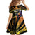 Reggae Legend Bob Family Matching Off The Shoulder Long Sleeve Dress and Hawaiian Shirt Grunge Style - Wonder Print Shop