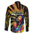 Reggae Legend Bob Family Matching Off The Shoulder Long Sleeve Dress and Hawaiian Shirt Grunge Style - Wonder Print Shop