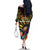 Reggae Legend Bob Family Matching Off The Shoulder Long Sleeve Dress and Hawaiian Shirt Grunge Style - Wonder Print Shop