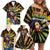 Reggae Legend Bob Family Matching Off Shoulder Short Dress and Hawaiian Shirt Grunge Style - Wonder Print Shop