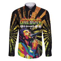 Reggae Legend Bob Family Matching Short Sleeve Bodycon Dress and Hawaiian Shirt Grunge Style - Wonder Print Shop