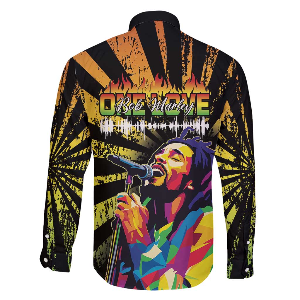 Reggae Legend Bob Family Matching Summer Maxi Dress and Hawaiian Shirt Grunge Style - Wonder Print Shop