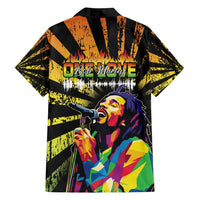 Reggae Legend Bob Family Matching Tank Maxi Dress and Hawaiian Shirt Grunge Style - Wonder Print Shop