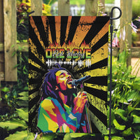 Reggae Legend Bob Garden Flag Grunge Style - Wonder Print Shop