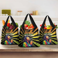 Reggae Legend Bob Grocery Bag Grunge Style