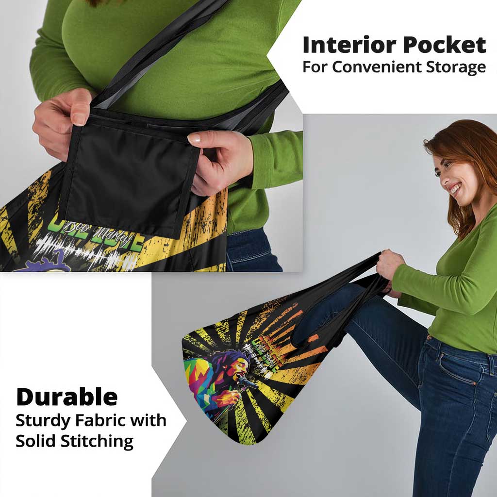 Reggae Legend Bob Grocery Bag Grunge Style