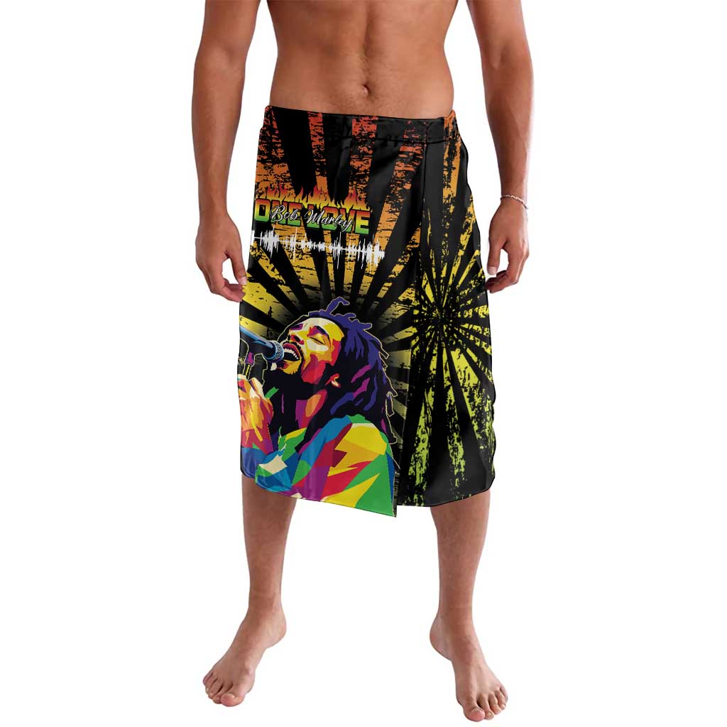 Reggae Legend Bob Lavalava Grunge Style - Wonder Print Shop