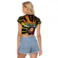 Reggae Legend Bob Raglan Cropped T Shirt Grunge Style - Wonder Print Shop