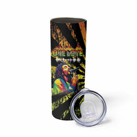 Reggae Legend Bob Skinny Tumbler Grunge Style - Wonder Print Shop