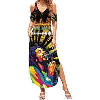 Reggae Legend Bob Summer Maxi Dress Grunge Style - Wonder Print Shop