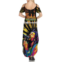 Reggae Legend Bob Summer Maxi Dress Grunge Style - Wonder Print Shop