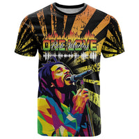 Reggae Legend Bob T Shirt Grunge Style - Wonder Print Shop